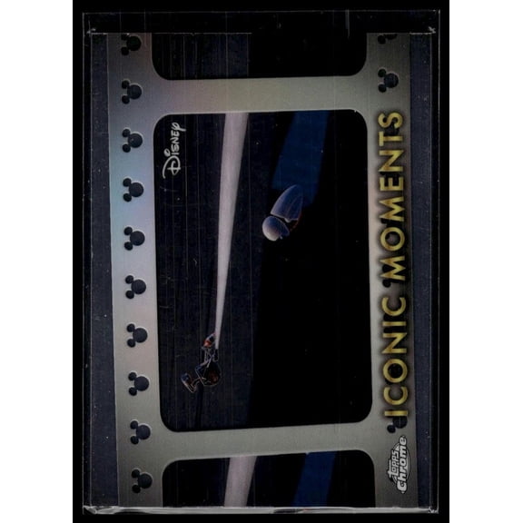 2025 Topps Chrome Disney Iconic Moments IM-13 WALL-E and EVE's Space Walk Near Mint Trading Card