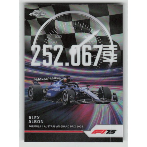 2025 Topps Chrome F1 Top Speed Alex Albon #TS-9 Refractor