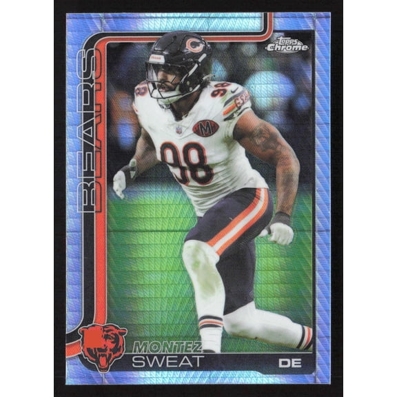 2025 Topps Chrome Football Montez Sweat #56 Prizm Refractor