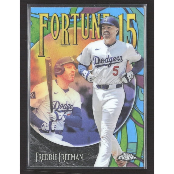 2025 Topps Chrome Fortune 15 Freddie Freeman #F15-13