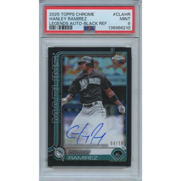2025 Topps Chrome Hanley Ramirez Chrome PSA 9 Topps