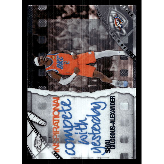 2025 Topps Chrome Inspirational Shai Gilgeous-Alexander IP-11 Trading Card NBA Oklahoma City Thunder