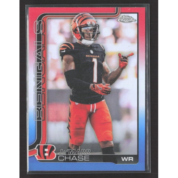 2025 Topps Chrome Ja'Marr Chase #58 Cincinnati Bengals Football Card