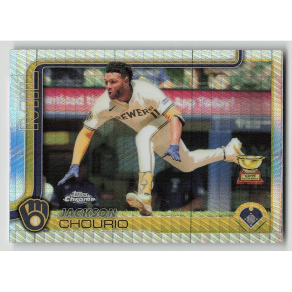 2025 Topps Chrome Jackson Chourio #262 X-Fractor