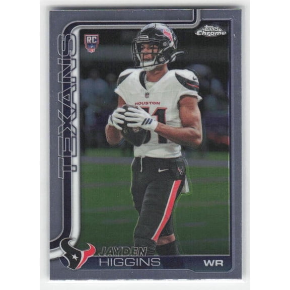 2025 Topps Chrome Jayden Higgins RC #343 Houston Texans NFL Trading Card