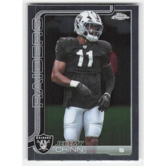 2025 Topps Chrome Jeremy Chinn Las Vegas Raiders #184 Football Trading Card
