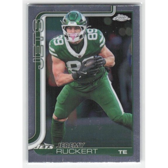2025 Topps Chrome Jeremy Ruckert #239 New York Jets Football Card