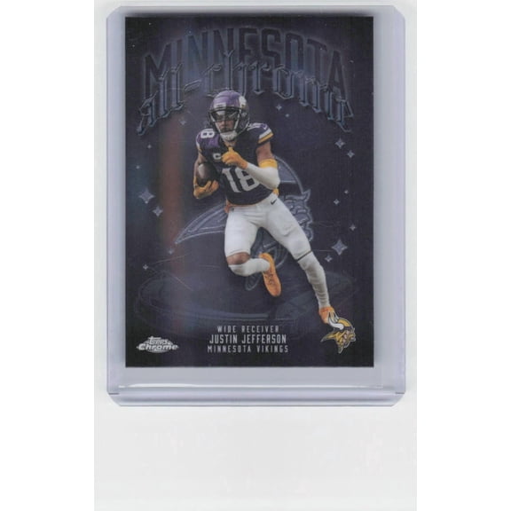 2025 Topps Chrome Justin Jefferson #ACT-6 All Chrome Team