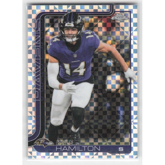 2025 Topps Chrome Kyle Hamilton #29 X-Fractor
