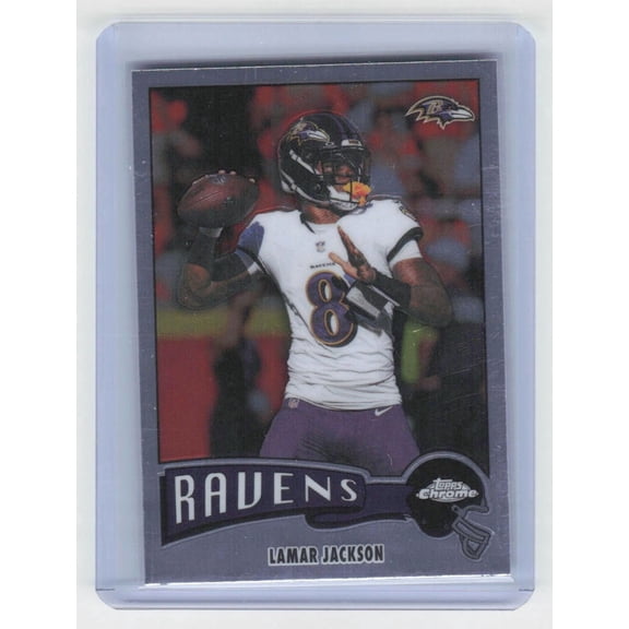 2025 Topps Chrome Lamar Jackson #1975-3 1975 Topps