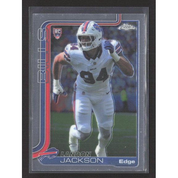 2025 Topps Chrome Landon Jackson #358 RC Buffalo Bills Football Card