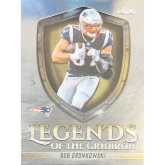 2025 Topps Chrome Legends of the Gridiron Rob Gronkowski #LOG-29 New England Patriots NFL Football Trading Card