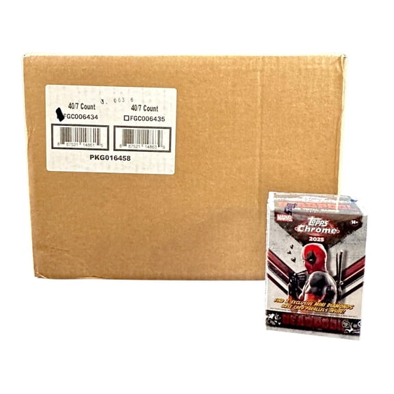 2025 Topps Chrome Marvel Deadpool Blaster Box CASE (40)