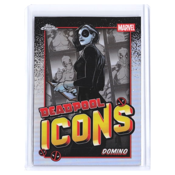 2025 Topps Chrome Marvel Deadpool Icons Domino Icons Holo DI-3 Trading Card