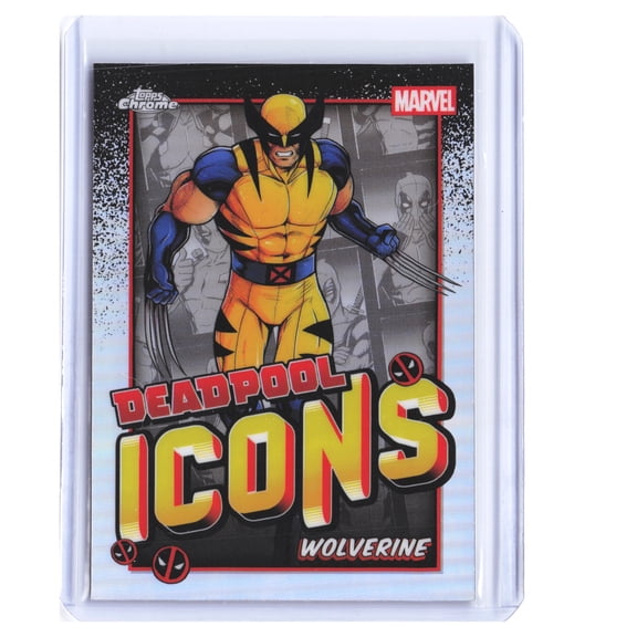 2025 Topps Chrome Marvel Deadpool Icons Wolverine DI-10 Icons Holo Trading Card