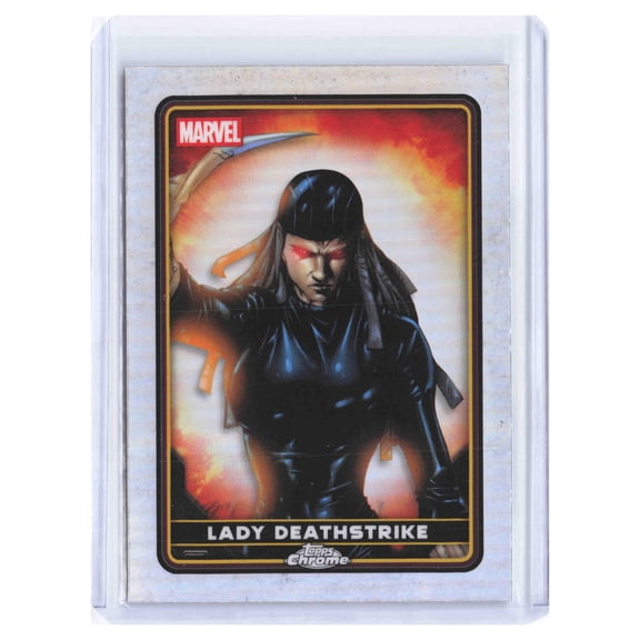 2025 Topps Chrome Marvel Deadpool Lady Deathstrike Refractor Trading Card #13