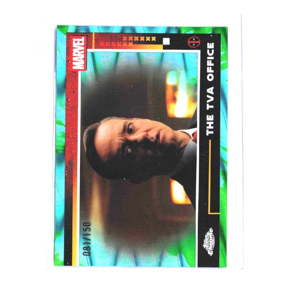 2025 Topps Chrome Marvel Deadpool & Wolverine Mr. Paradox Green RayWave Refractor Trading Card 57 081/150