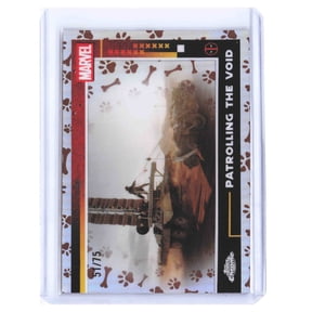 2025 Topps Chrome Marvel Deadpool & Wolverine Dog Paw Refractor 51/75 #65 Patrolling The Void Trading Card