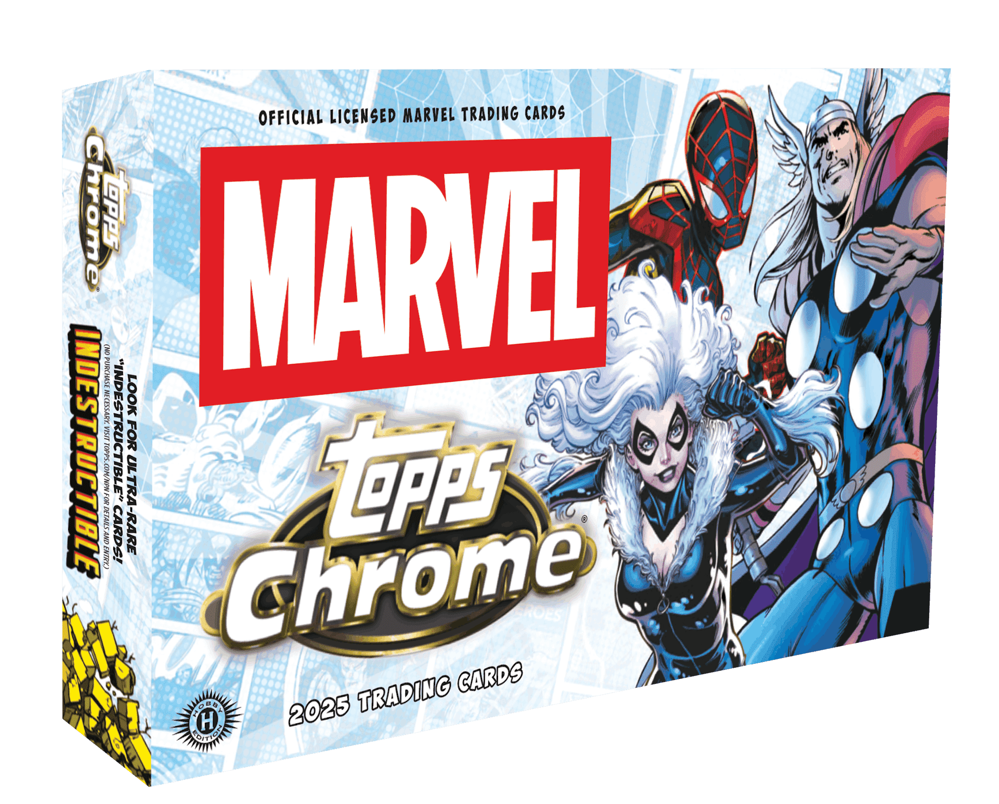 2025 Marvel Comics Topps Chrome Trading Cards Hobby Box