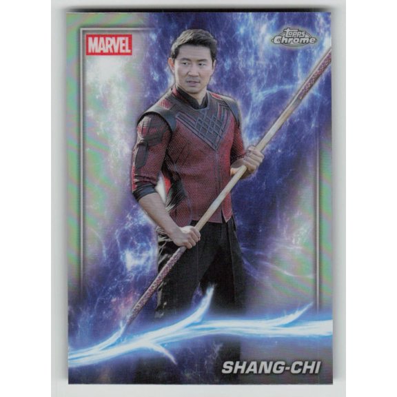 2025 Topps Chrome Marvel Phase Four Refractor #110 Shang-Chi Simu Liu
