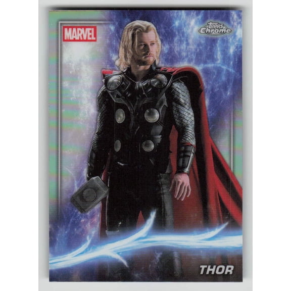 2025 Topps Chrome Marvel Phase One Chris Hemsworth Refractor #10
