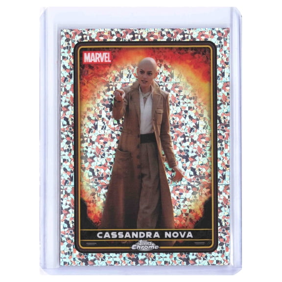 2025 Topps Chrome Marvel Studios Deadpool & Wolverine Cassandra Nova Cracked Ice Refractor Trading Card #46