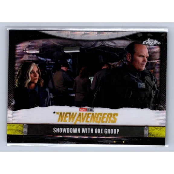 2025 Topps Chrome Marvel Studios The New Avengers Showdown With Oxe Group Black Wave #NA-18 Trading Card