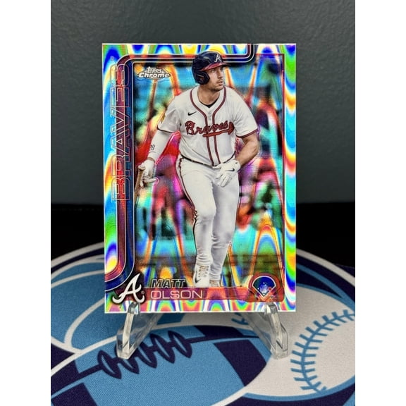 2025 Topps Chrome Matt Olson #193 Raywave Refractors