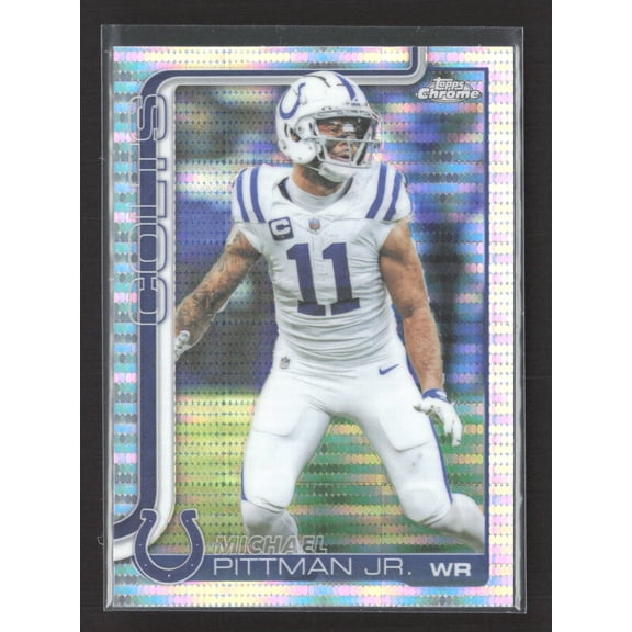 2025 Topps Chrome Prizm Michael Pittman Jr. #126 Indianapolis Colts Football Card