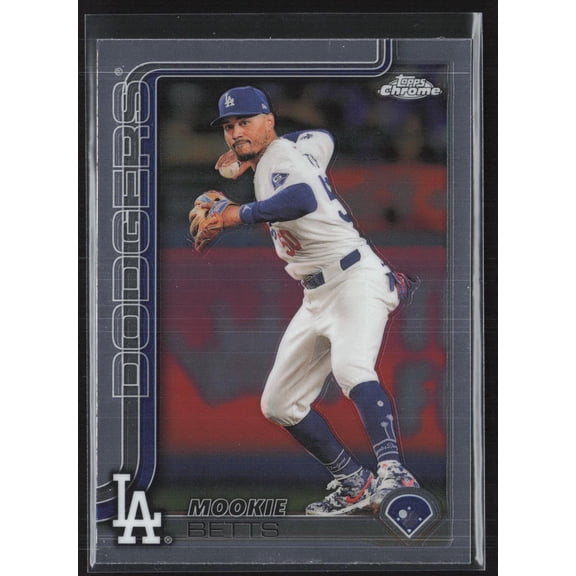 2025 Topps Chrome Mookie Betts Los Angeles Dodgers #50 Baseball Card