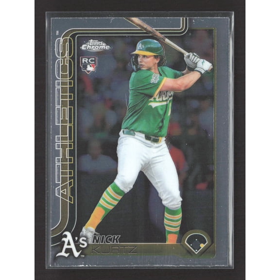 2025 Topps Chrome Nick Kurtz Oakland Athletics RC #USC178 Baseball Card