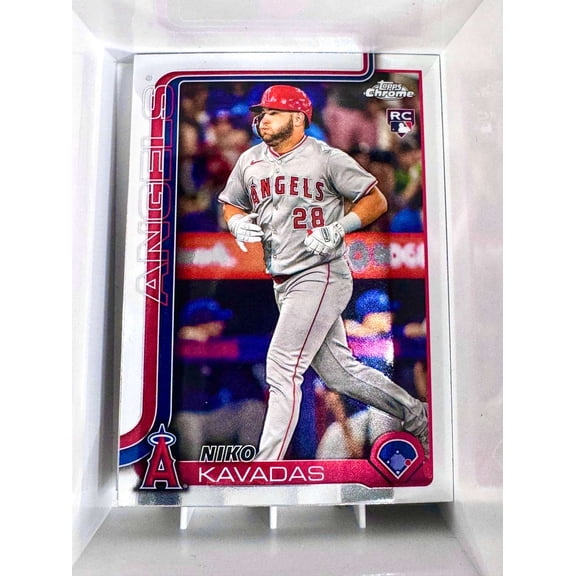 2025 Topps Chrome Niko Kavadas #20 Los Angeles Angels Baseball Card
