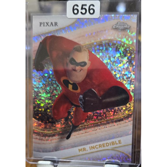 2025 Topps Chrome Pixar Mini Diamond Refractor Mr. Incredible #150 Card