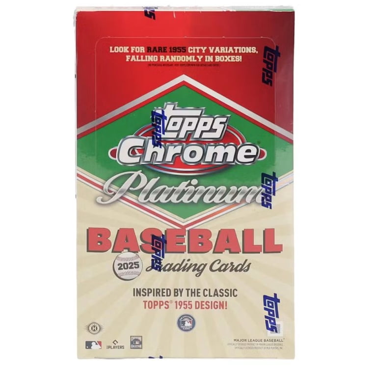 2025 Topps Chrome Platinum Baseball Factory Sealed Trading Cards 