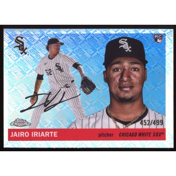 2025 Topps Chrome Platinum Jairo Iriarte #224 Logo Refractor /499 RC Chicago White Sox MLB Autographed Baseball Trading Card