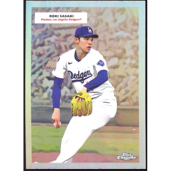 2025 Topps Chrome Platinum Roki Sasaki Yoshinobu Yamamoto #55DH-9 Doubleheader RC
