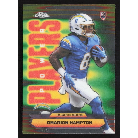 2025 Topps Chrome Power Players Omarion Hampton #PP-17 RC