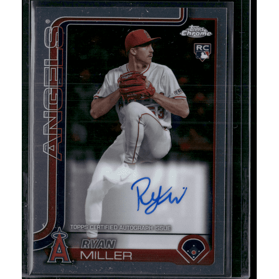 2025 Topps Chrome Ryan Miller RA-RM Auto Rookie RC Baseball Card