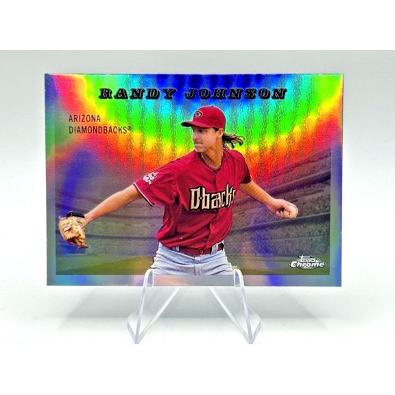 2025 Topps Chrome Randy Johnson #55RS-14 Chrome Insert Hard Signed Auto Arizona Diamondbacks Arizona Diamondbacks MLB Baseball Trading Card