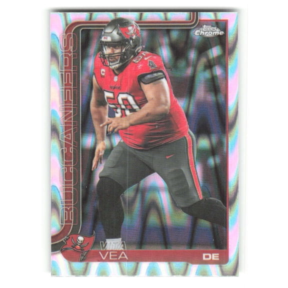 2025 Topps Chrome RayWave Refractor #286 Vita Vea Tampa Bay Buccaneers  NFL Football Trading Card