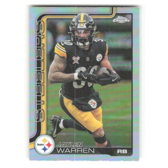 2025 Topps Chrome Refractor #255 Aaron Rodgers Pittsburgh Steelers  NFL Football Trading Card