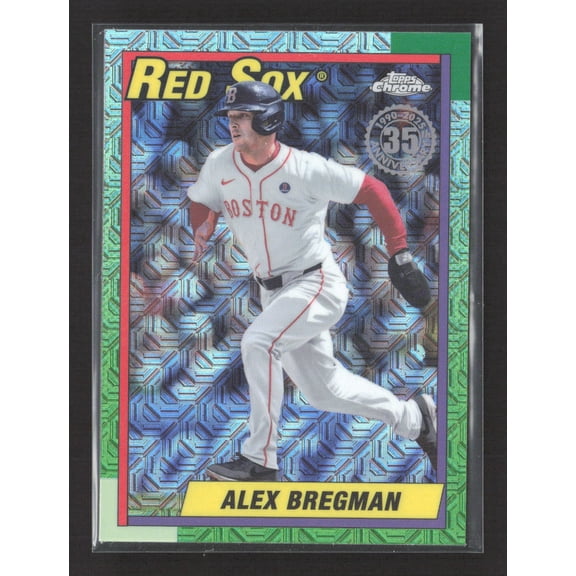 2025 Topps Chrome Silver Pack Mojo Refractor Alex Bregman #T90C-119 Green