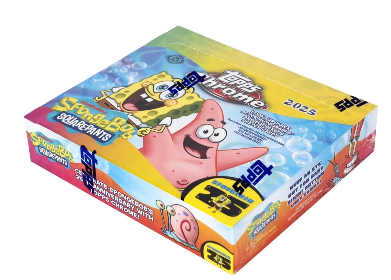 2025 Topps Chrome SpongeBob 25th Anniversary Hobby Box