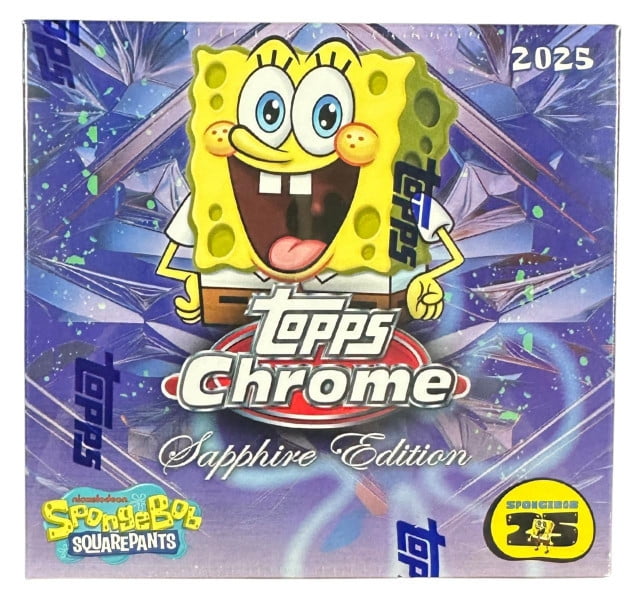 2025 Topps Chrome Sapphire Edition SpongeBob SquarePants 25th