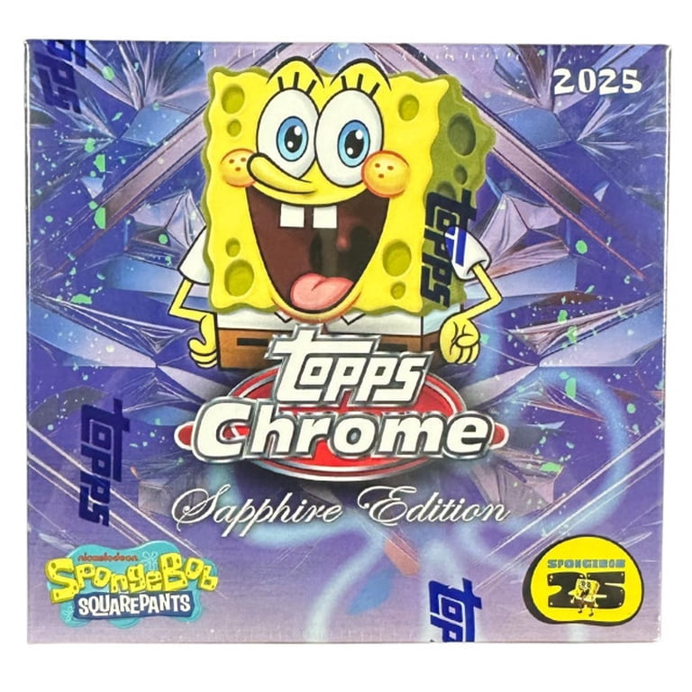 2025 Topps Chrome Sapphire Edition SpongeBob SquarePants 25th