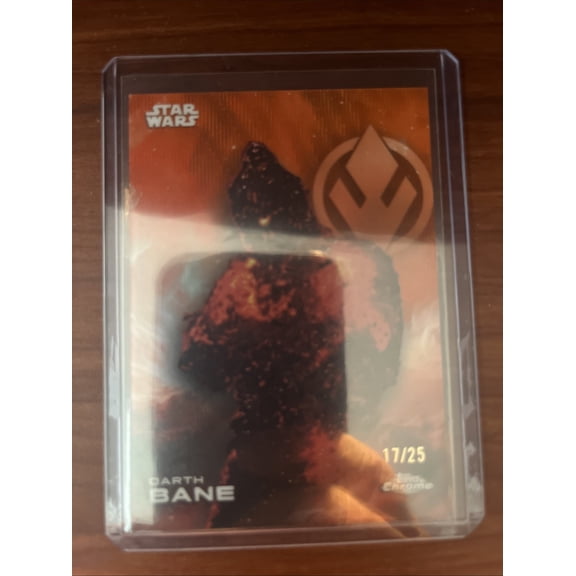 2025 Topps Chrome Star Wars Darth Bane 03/25 Orange Pulsar Refractor #113