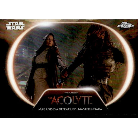 2025 Topps Chrome Star Wars The Acolyte #AC-1 Mae Aniseya Jedi Master Indara Trading Card