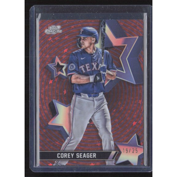 2025 Topps Chrome Starry Night Corey Seager #SF-40 Red /25