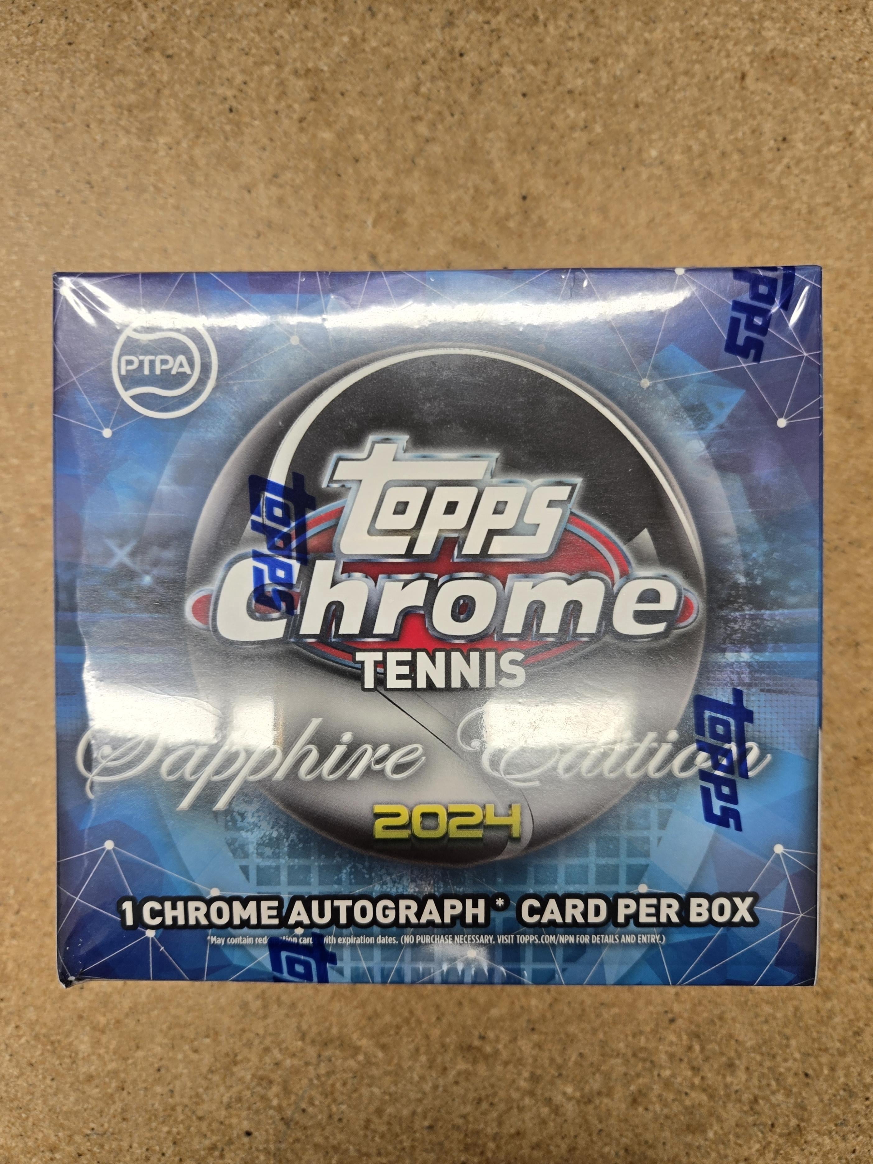2024 Topps Chrome Tennis Sapphire Box - Walmart.com