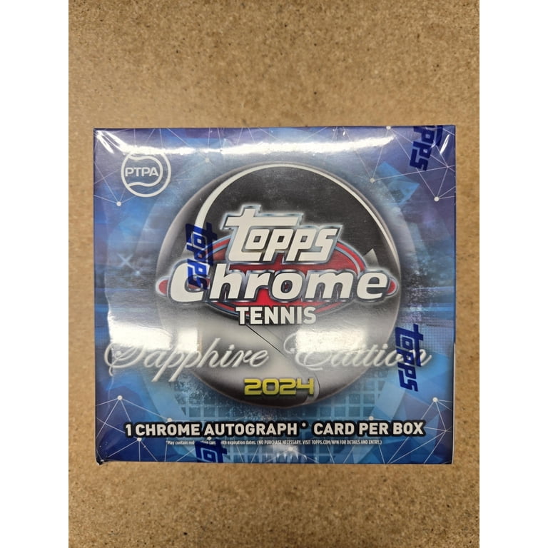 2024 Topps Chrome Tennis Sapphire Box - Walmart.com